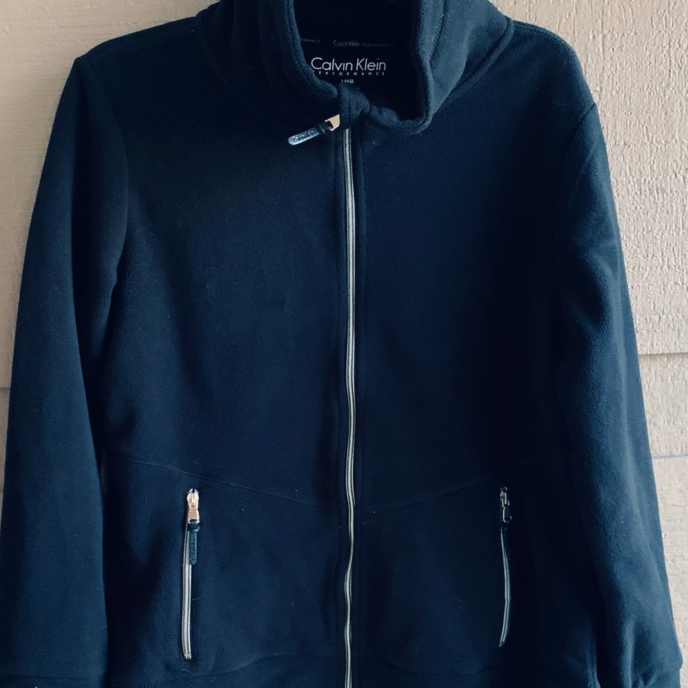 Calvin Klein black fleece jacket